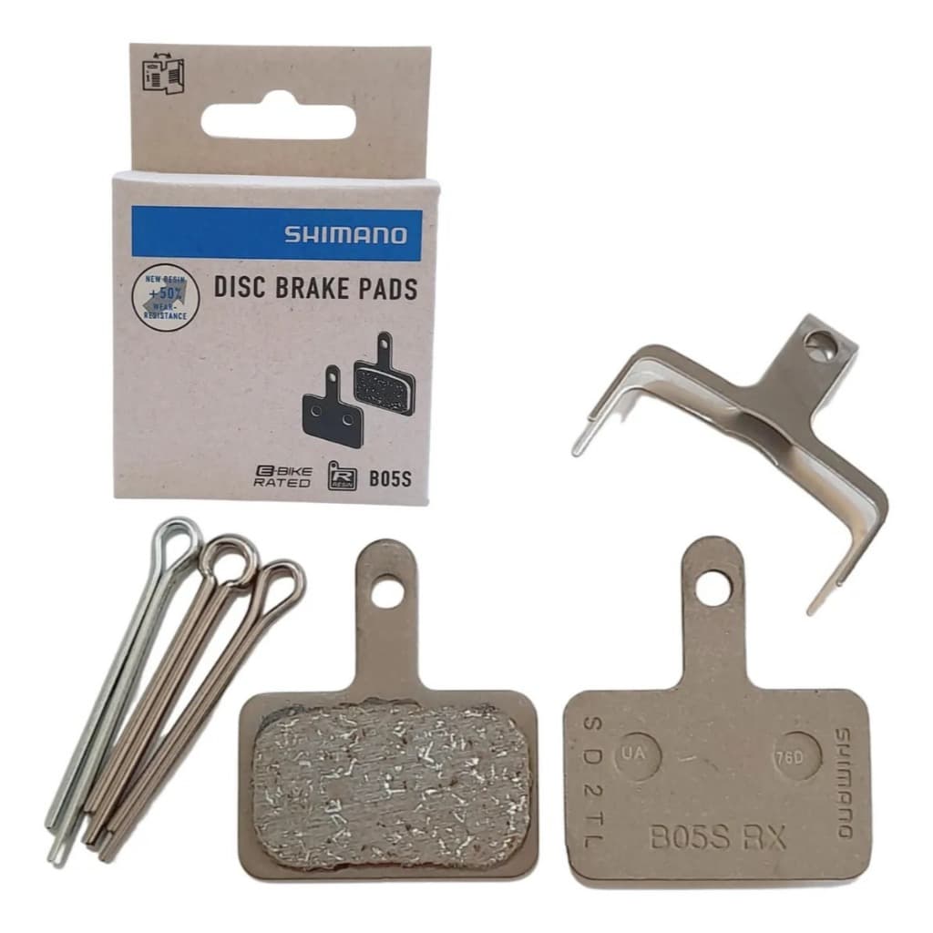 Pastilha de Freio Shimano B05S Rx Resina Par para Disco MTB Bicicleta Original TX805 MT200 MT410 MT500 Silenciosa