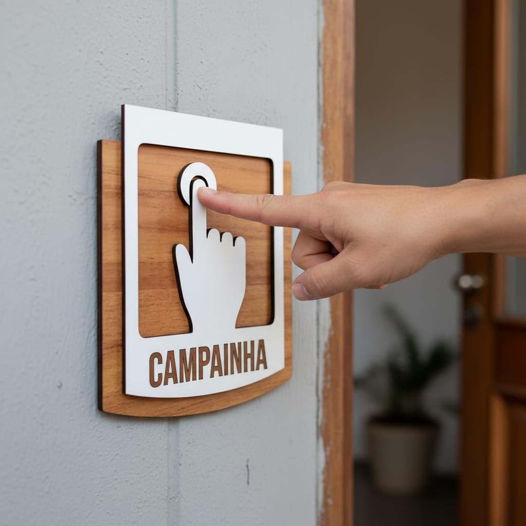 Placa De Sinalização | Campainha