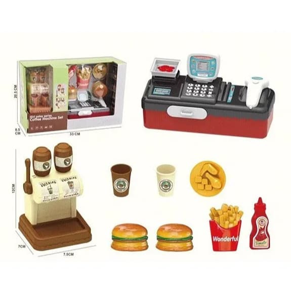 Kit Cafeteria Infantil – Máquina de Café + Lanchinho