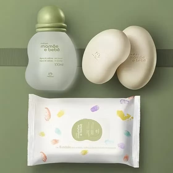 Kit Mamãe e Bebe Natura Com Colônia