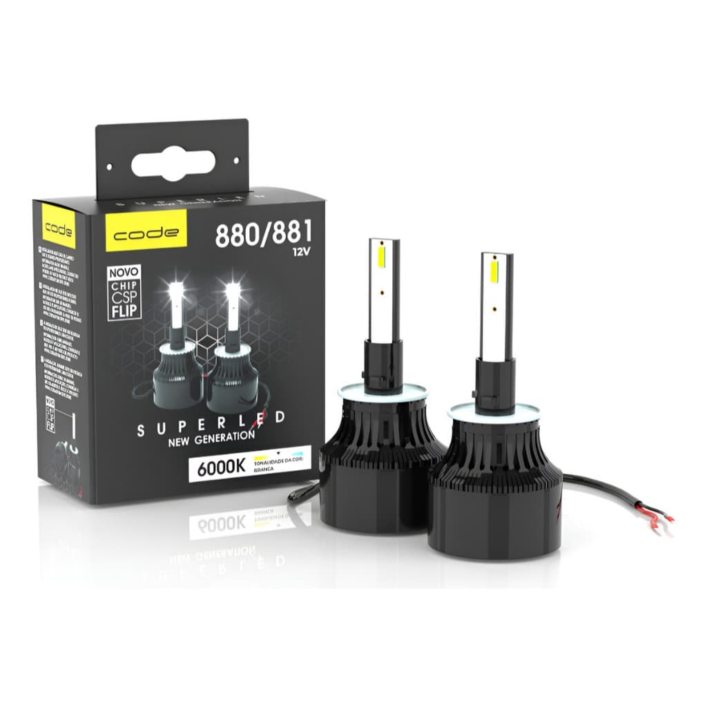 Kits Lâmpada Super Led Faro,de carro conector 880/881 9005/9006 H1 H3 H7 H11 Techone