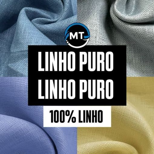 3 Metros Tecido Linho Puro 100% LINHO x 1,40 Mts Largura