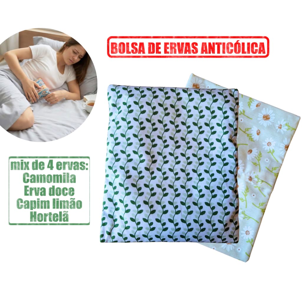 ALMOFADA TERMICA BOLSA TÉRMICA ANTICÓLICAS DE ERVAS