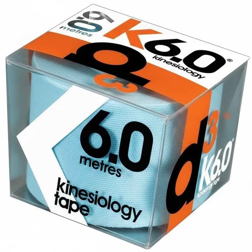 Bandagem Elástica Adesiva Funcional Kinésio K6.0 D3 Azul Gelo