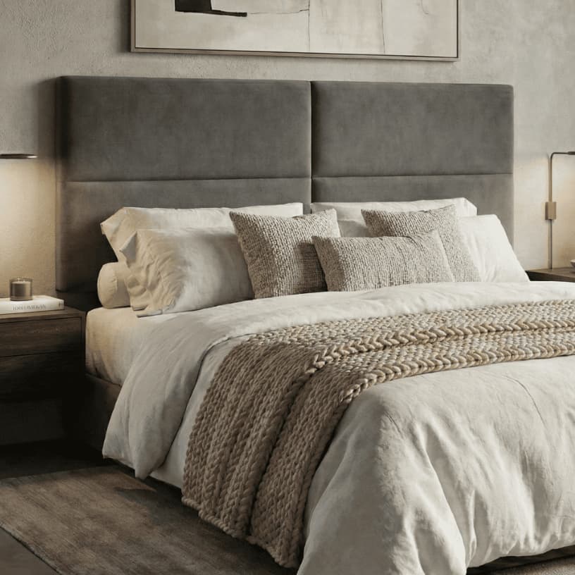 Cabeceira de Cama Box Painel Dobrável Casal 1,40 cm Quarto Lar Moviano Tecido Veludo Cores