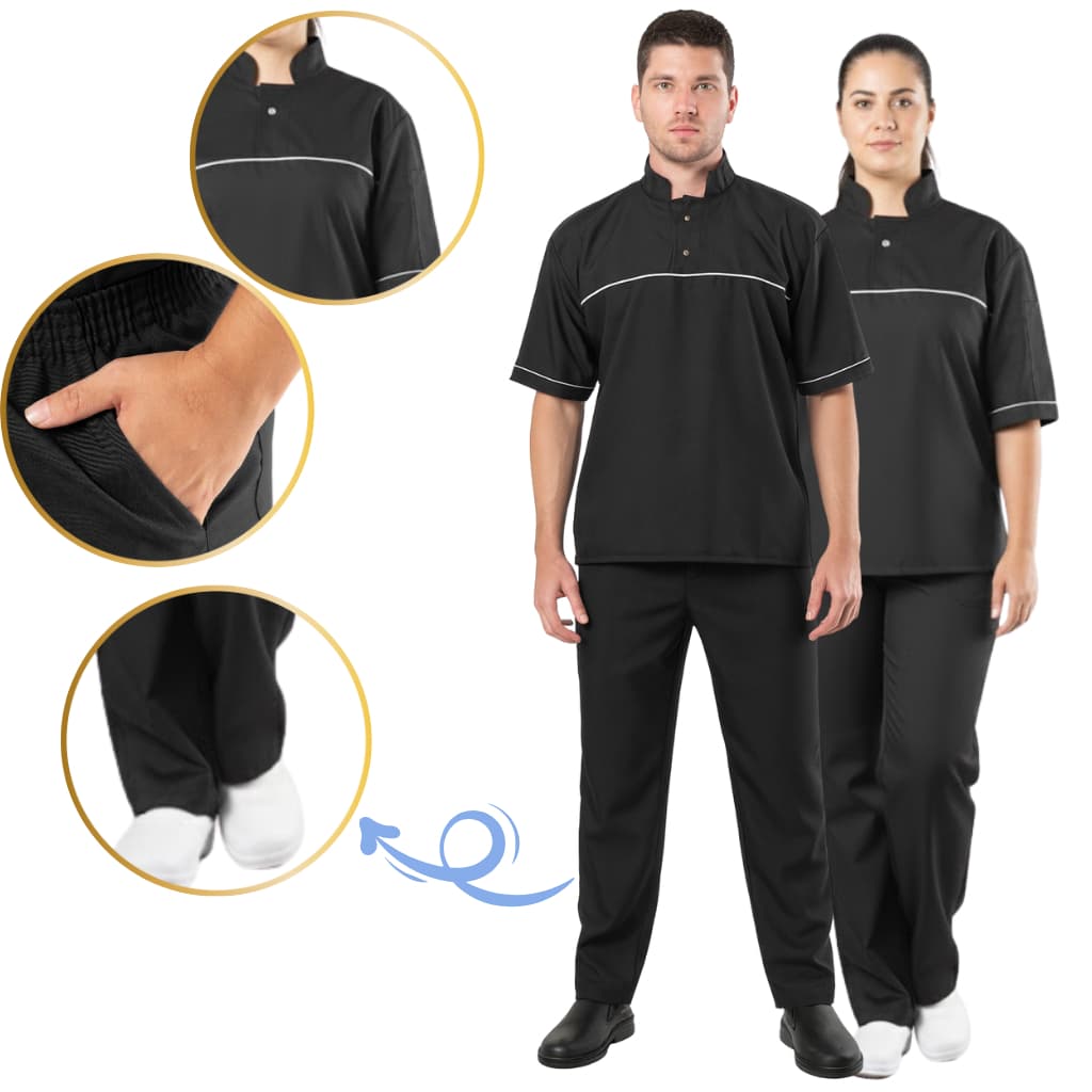 Conjunto Uniforme Unissex Para Limpeza Servicos Gerais Faxina Trabalho Profissional