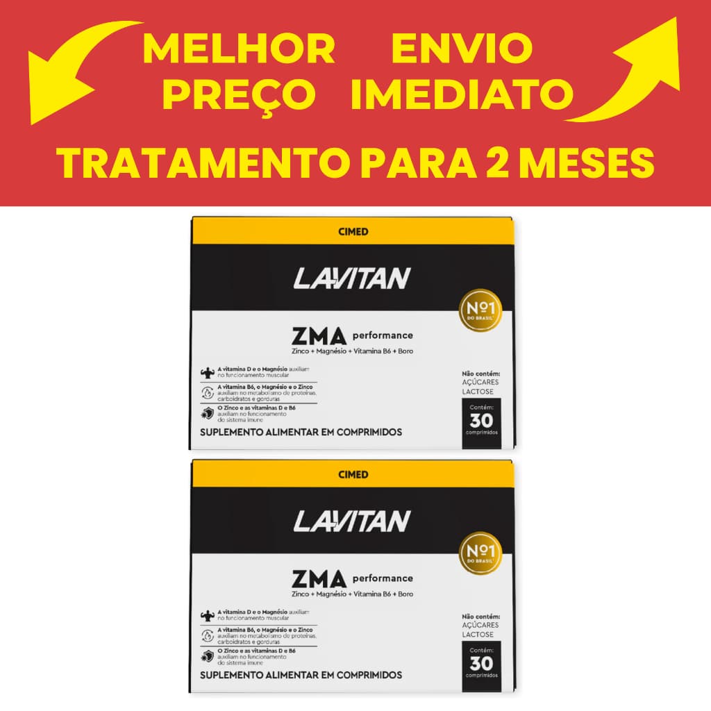 Kit C/ 2 - Lavitan Testo 30 Cpr Performance Cimed