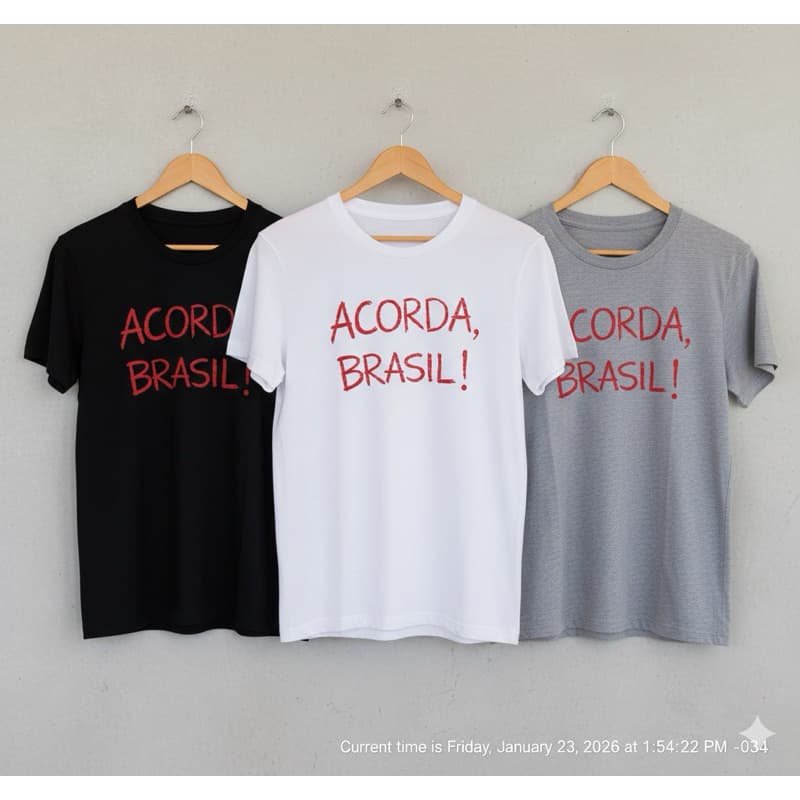 Camiseta Acorda Brasil Patriotas Nikolas Ferreira unissex