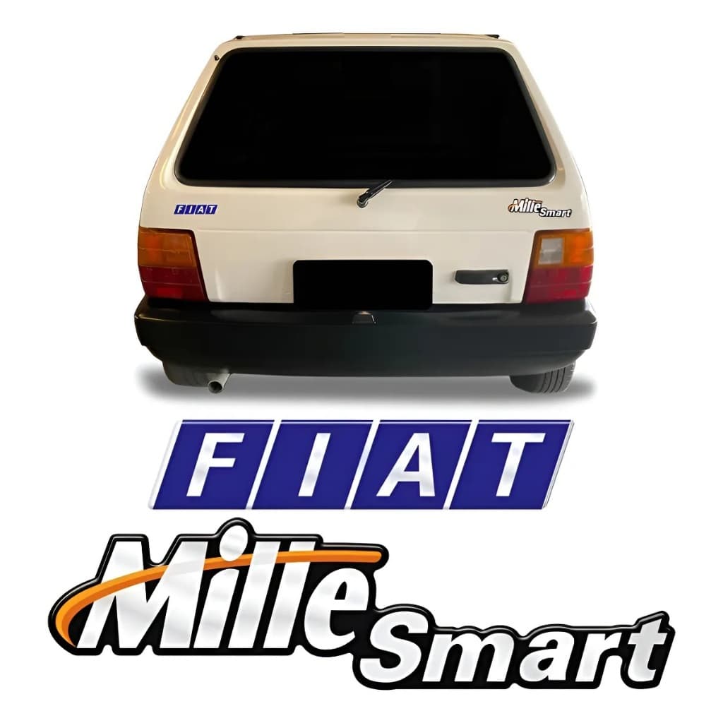 Kit Adesivo Fiat Uno Mille Smart Resinados 1990/2001 Personalizado