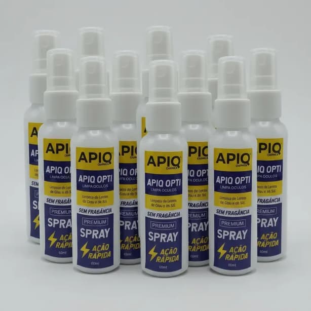 Limpador De Óculos De Grau E De Sol De Telas 60 ML 12 Unidades ATACADO