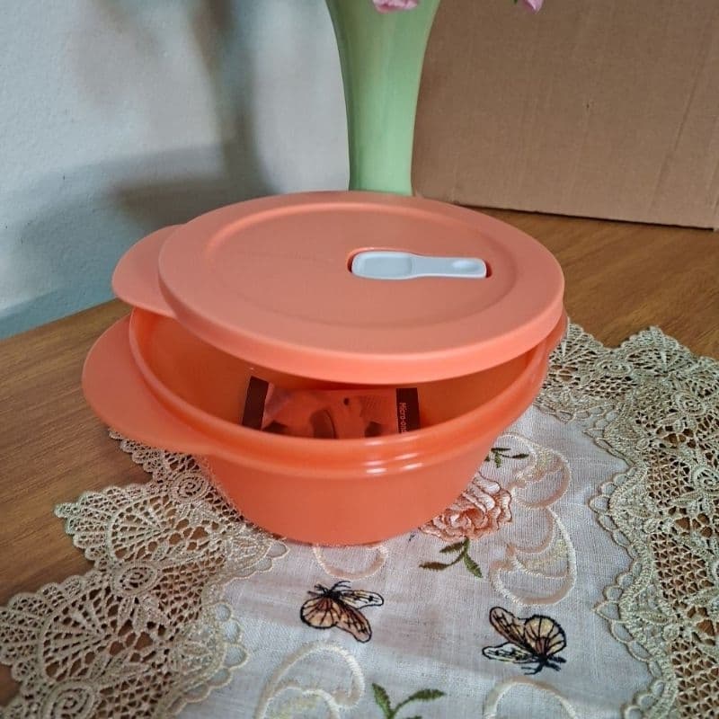 TUPPERWARE TIGELA CRISTALWAVE REDONDA MARMITA MICRO-ONDAS 775 M