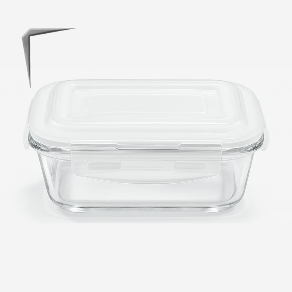 Pote de Vidro Hermético 1040ml com Tampa Vedada Ideal para Marmita, Dieta e Armazenamento de Alimentos Sem Manchas