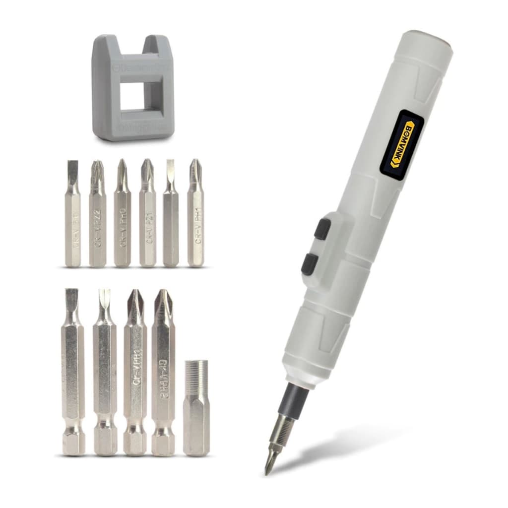 CHAVE FENDA PHILIPS PARAFUSADEIRA ELETRICA C/ 12 PONTAS BITS