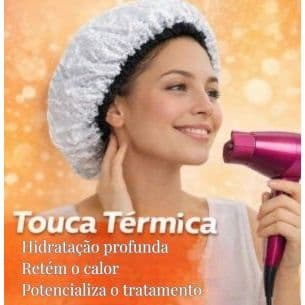 Kit 2 Toucas Térmicas de Isopor com Bolinhas Potencializa Hidratação e Tratamentos