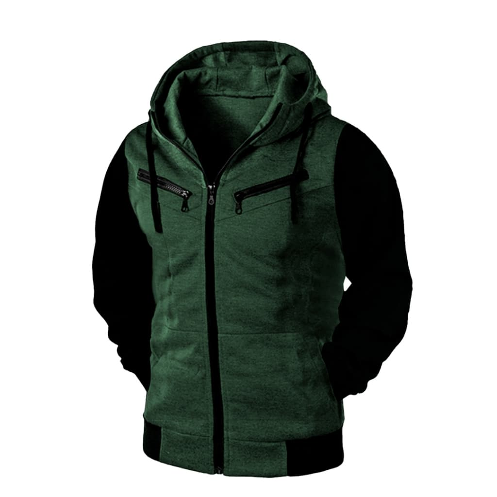 Moletom Raglan De Zíper e Capuz  Feminino e Masculino