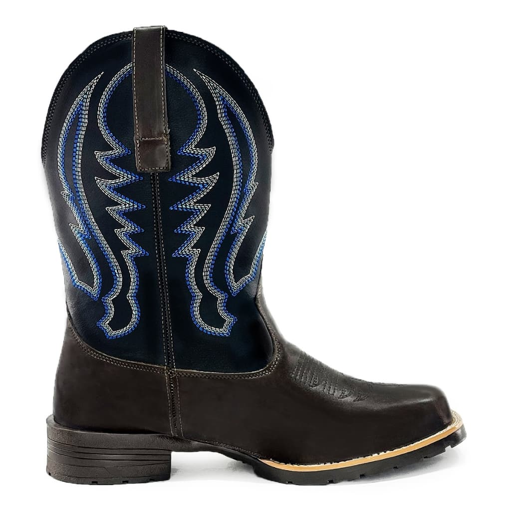 Bota Texana Masculina Dakota Kapell em Couro Legítimo Country Adulto