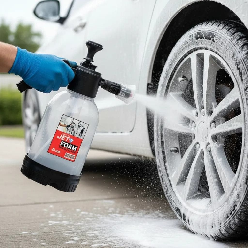 Snow Jet Foam Aluí 2L Manual E Pulverizador Híbrido 2x1 Automotivo Lavagem Moto Carro Espuma Densa