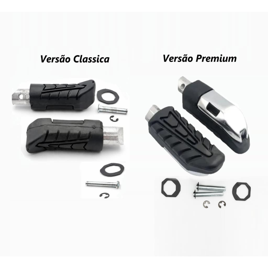 Pedaleira Dianteira/Traseira Honda CB Twister Traseira Titan Fan Start 160 Completa Reforçada Maciça