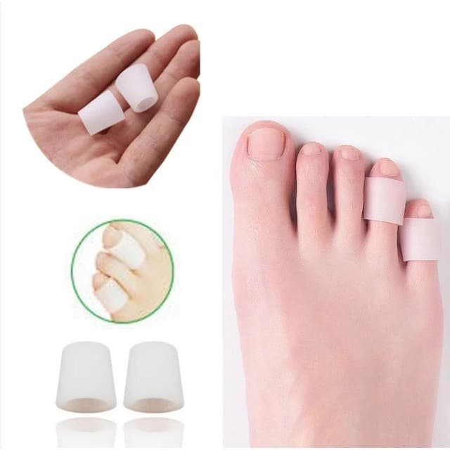 Kit 4 Anel Protetor Dedos Silicone Anti Calos Bolha Tênis Sapato
