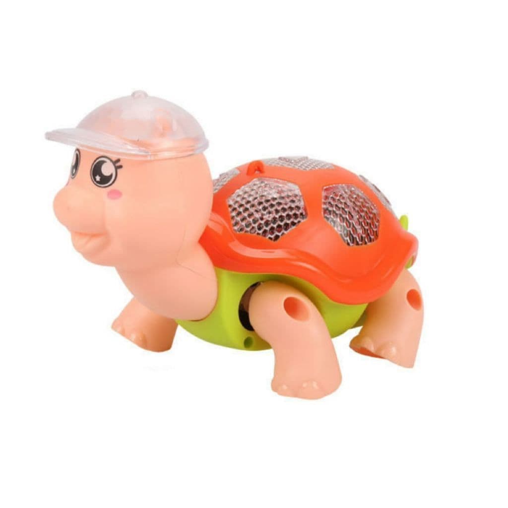 Brinquedo Tartaruga Fujão Elétrico com Luz e Movimento