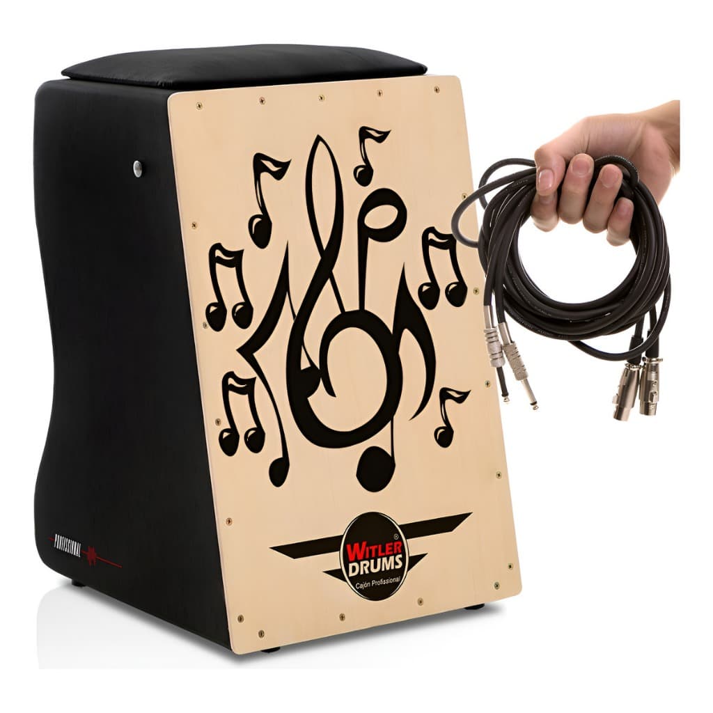 CAJÓN TRADICIONAL ELÉTRICO PROFISSIONAL | J |NATURAL MUSICAL