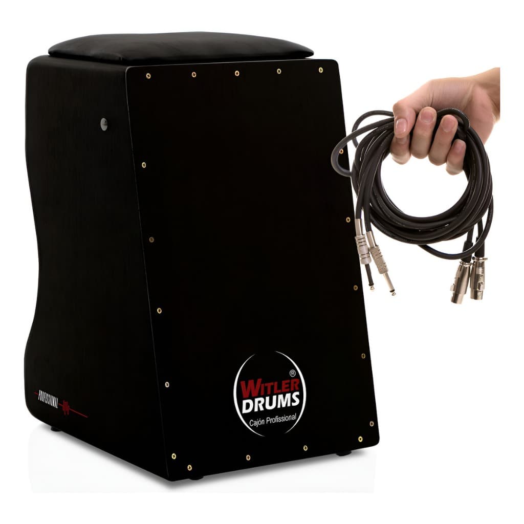 CAJÓN TRADICIONAL ELÉTRICO PROFISSIONAL | J | PRETO