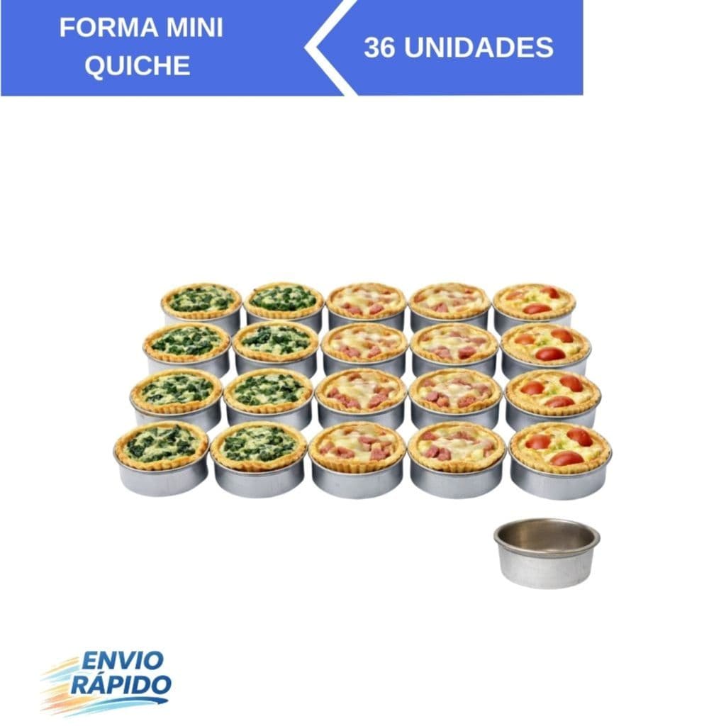 FORMA MINI QUICHE  – EM FLANDRES – 36 PEÇAS