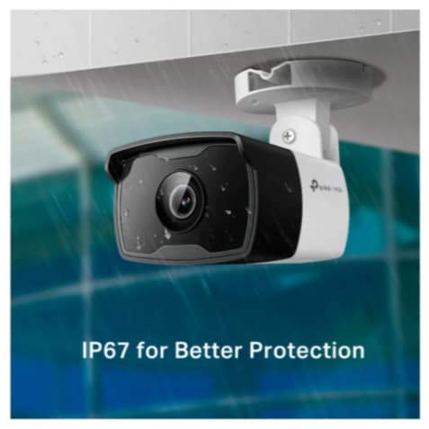 Câmera De Segurança Tp-link Ip Bullet 2mp Fhd Vigi C320i 4mm Cor Branco