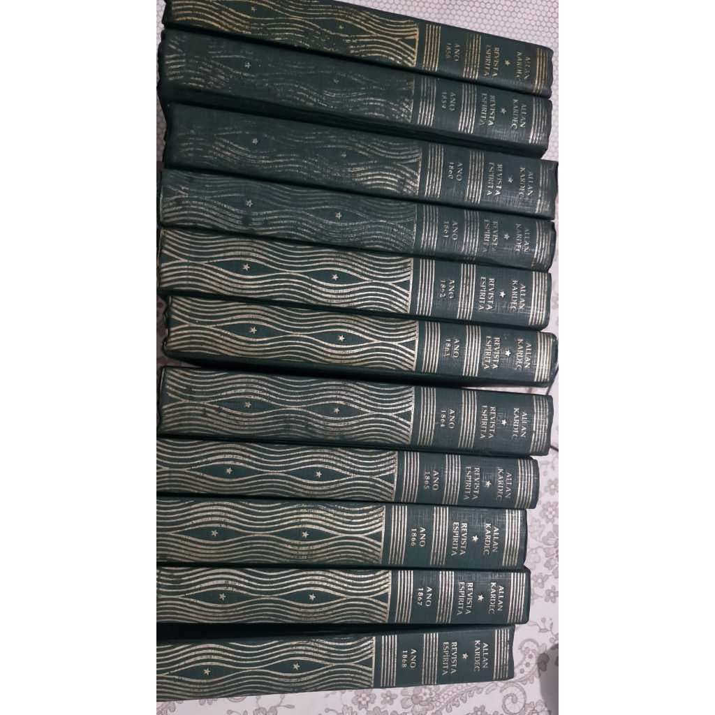 Coleção Revista Espirita 11 Volumes (ano 1858 ao 1868) Allan Kardec