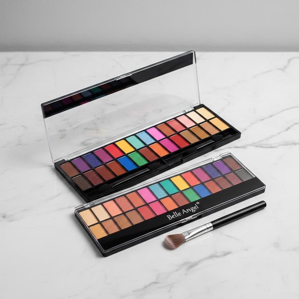 Paleta de Sombras 28 Cores - Belle Angel Sombra coloridas e neutras