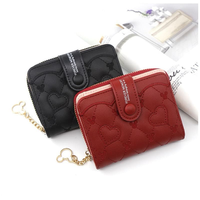 Bolsa de Mão/Carteira Feminina Zíper Porta Moedas e Porta Cartões