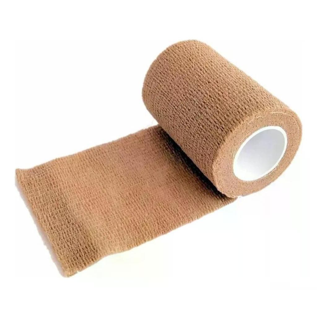 Bandagem Elástica Flexivel Autoaderente 10cmx4,5m Bege