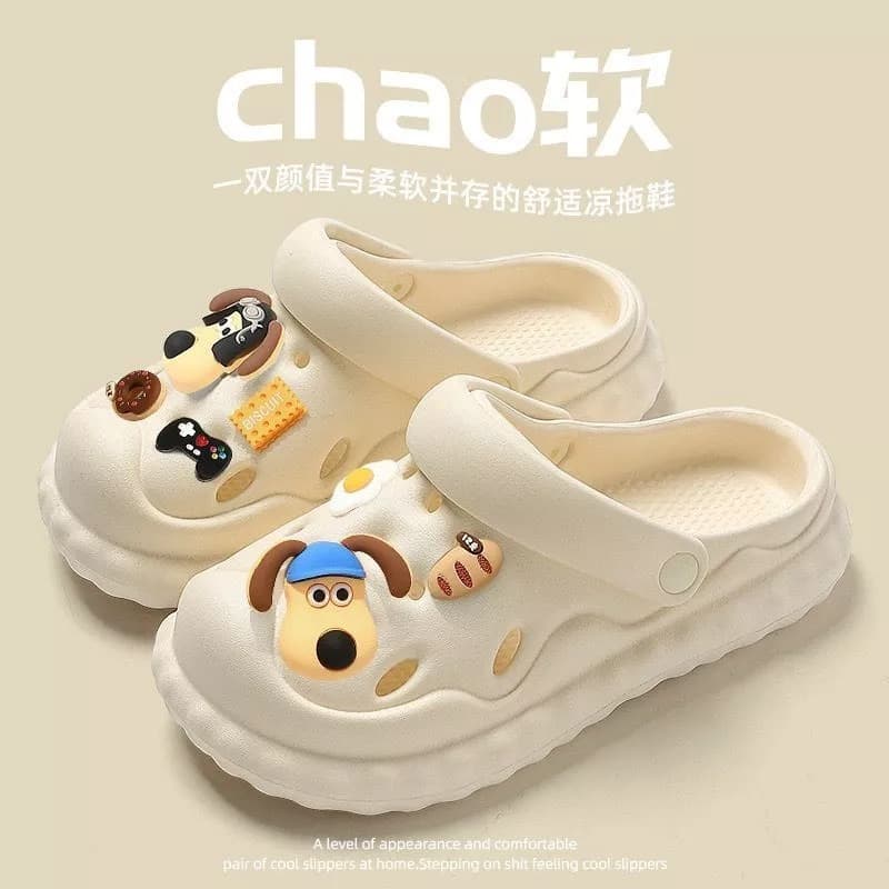 Novos Sapatos de Buraco Espessos de Moda Fofinhos  Estilo de Filhote De Cachorro - BC2