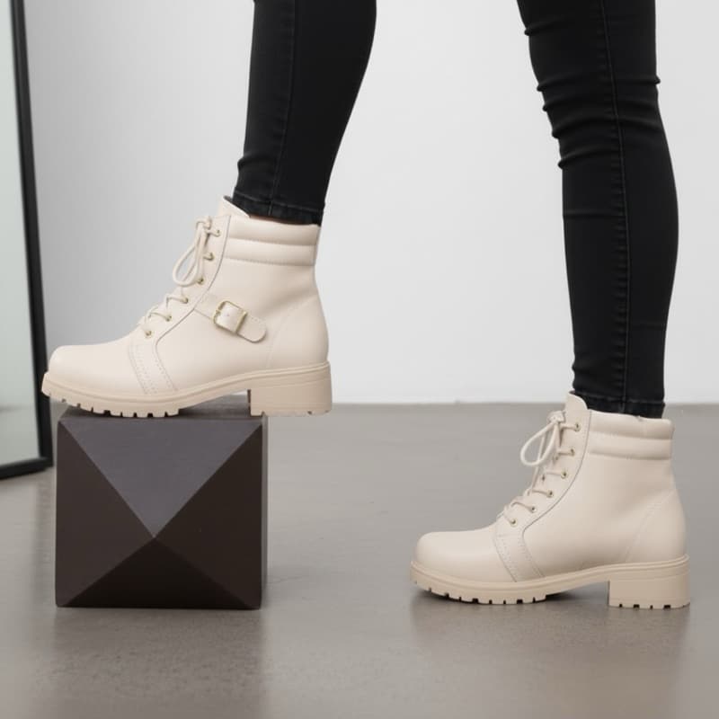 Bota feminina Virgínia outono inverno 2026 coturno blogueira feminino confortável