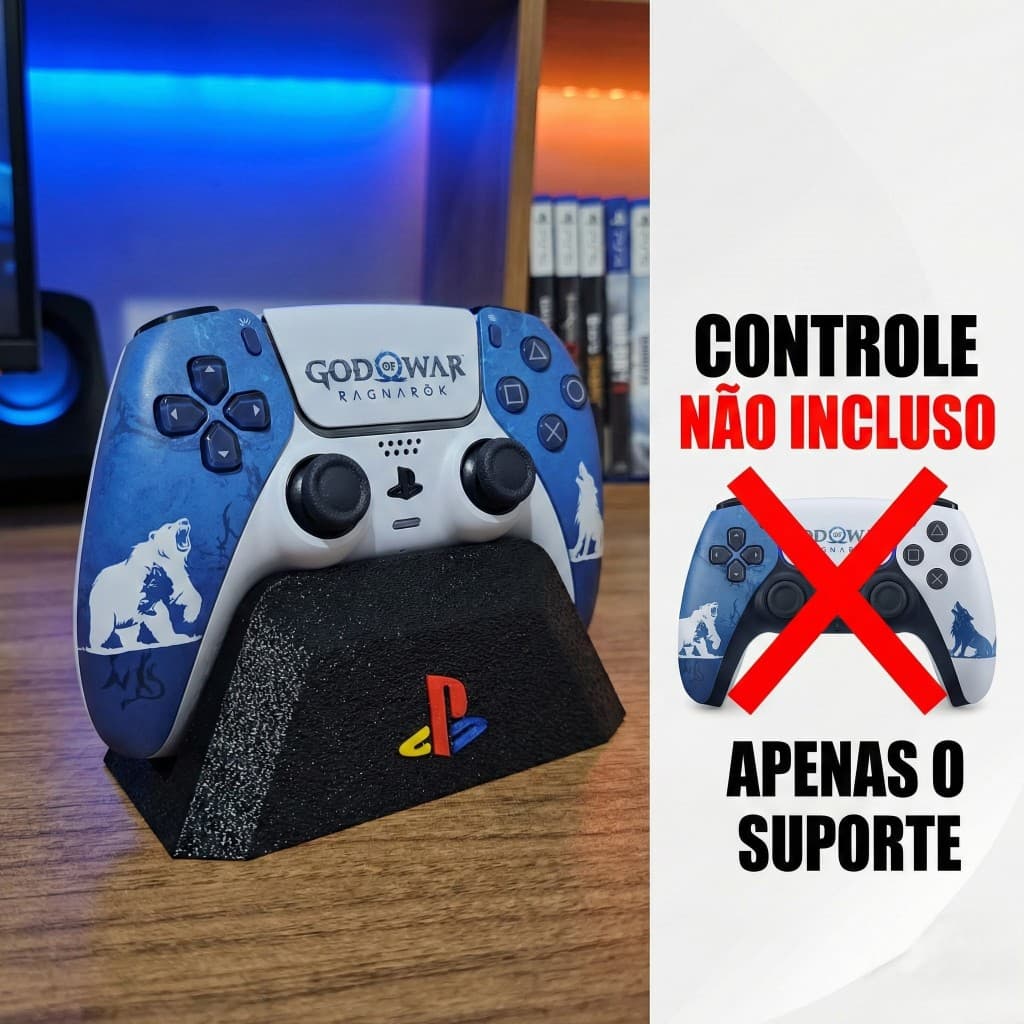Suporte para Controle PS5 - Acessório para Console PlayStation 5 Slim e Padrão