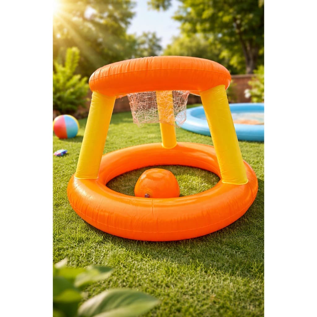Cesta De Basquete Inflavel Brinquedo De Piscina