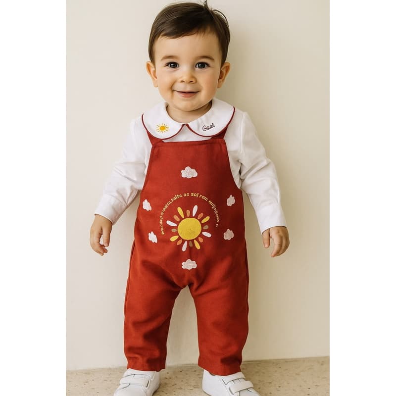 jardineira infantil menino, jardineira temática personalisada, roupa aviador