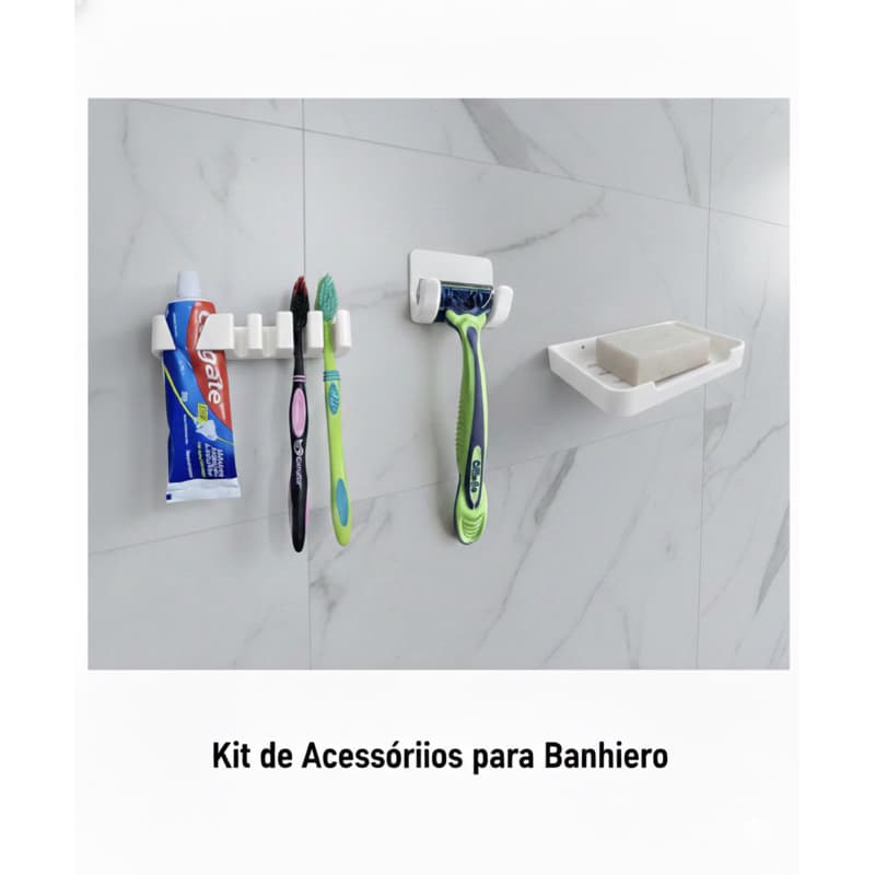 Kit Organização  para Banheiro - 3 Peças