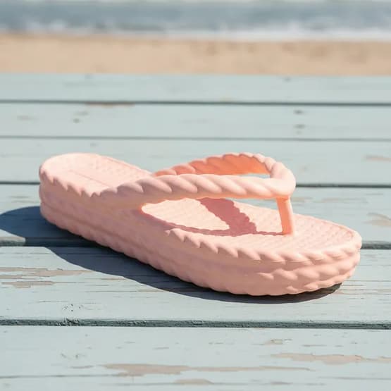 Chinelo Feminino Sandália Flip Flop Trança Papete Nuvem Macio Leve Moda Praia