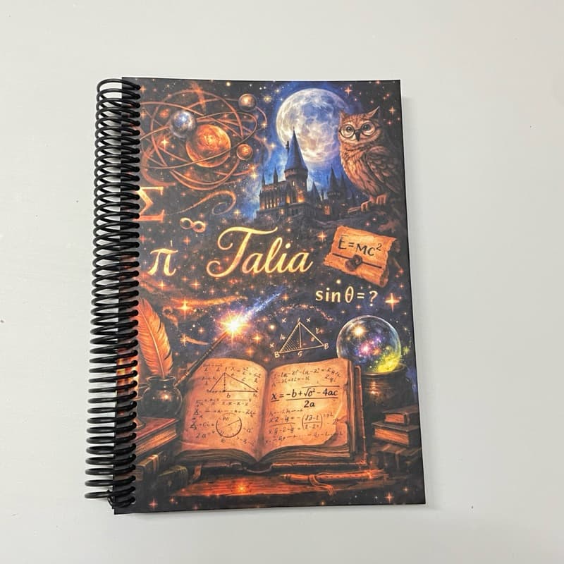 Caderno Universitário 1 Matéria Personalizado | Capa Dura | +160 Temas