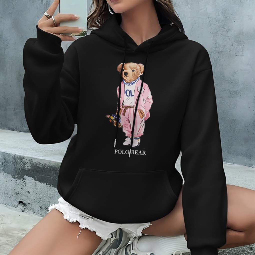 Moletom Feminino  Flanelado  Polo Bear Inverno Entrega Rapida
