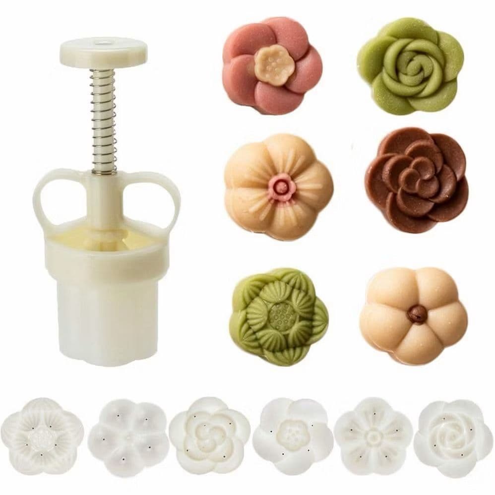 Carimbo Para Doces E Biscoitos Flores - Molde Profissional Para Confeitaria