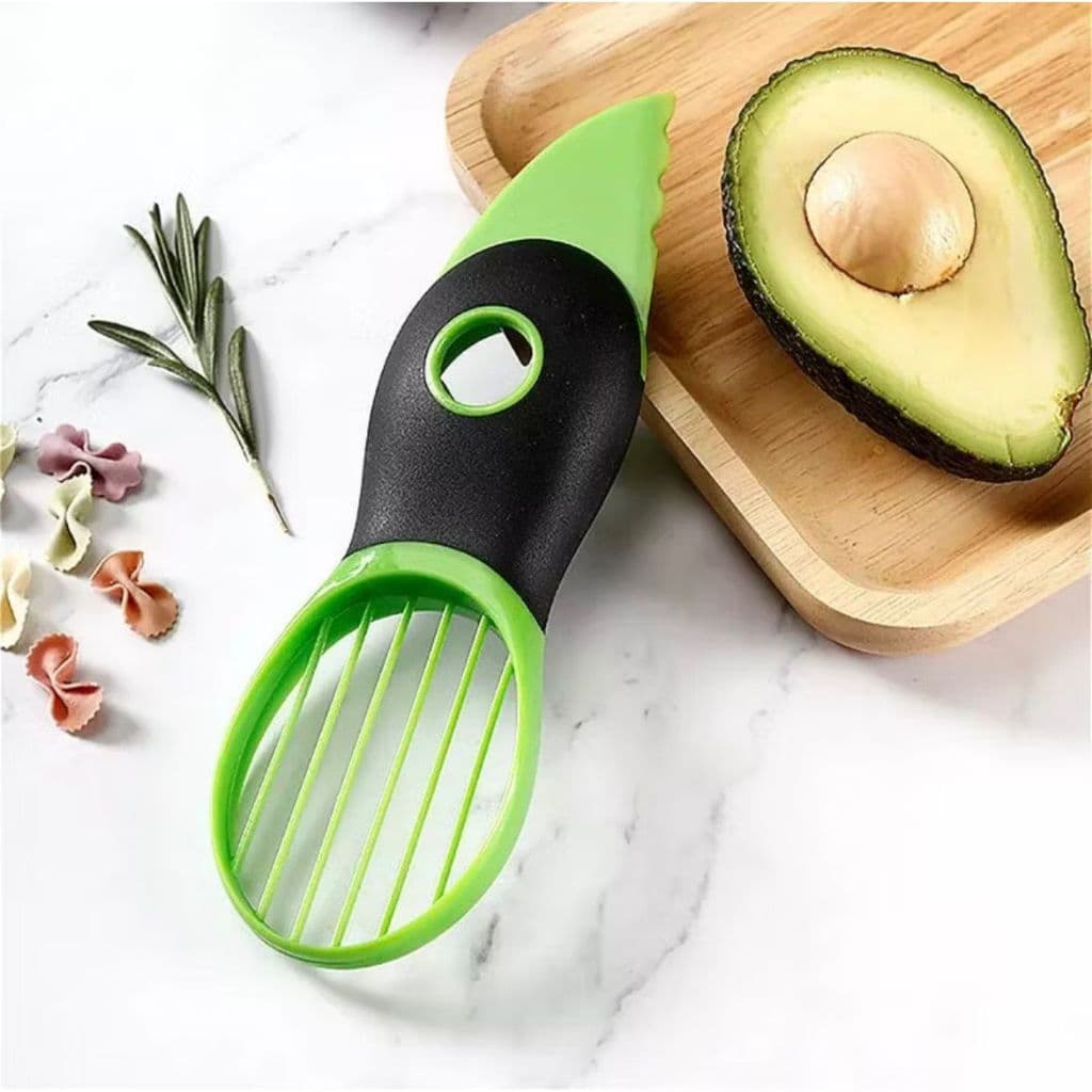 Cortador De Abacate Avocado 3 Em 1 Descascador Multifuncional Removedor de Caroço