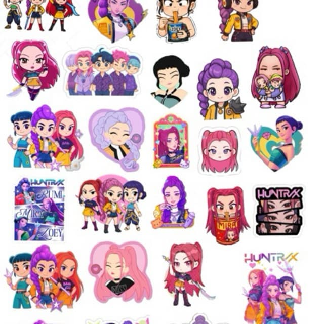 Adesivos Personalizados Guerreiras do K Pop stickers variados e diversificados para colecionar Adesivos em vinil Kindle
