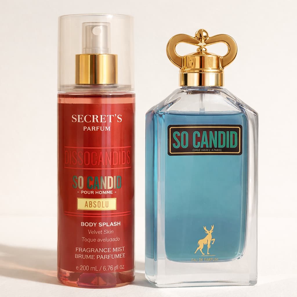 Body Splash So Candid 200ml Secret´s Parfum - Masculino Marcante, Sedutor, Longa Fixação e Projeção