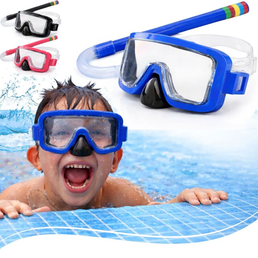 Máscara de Mergulho Natação Infantil Oculos Piscina Uv Ajustáve Verão Praia - Envio Imediato