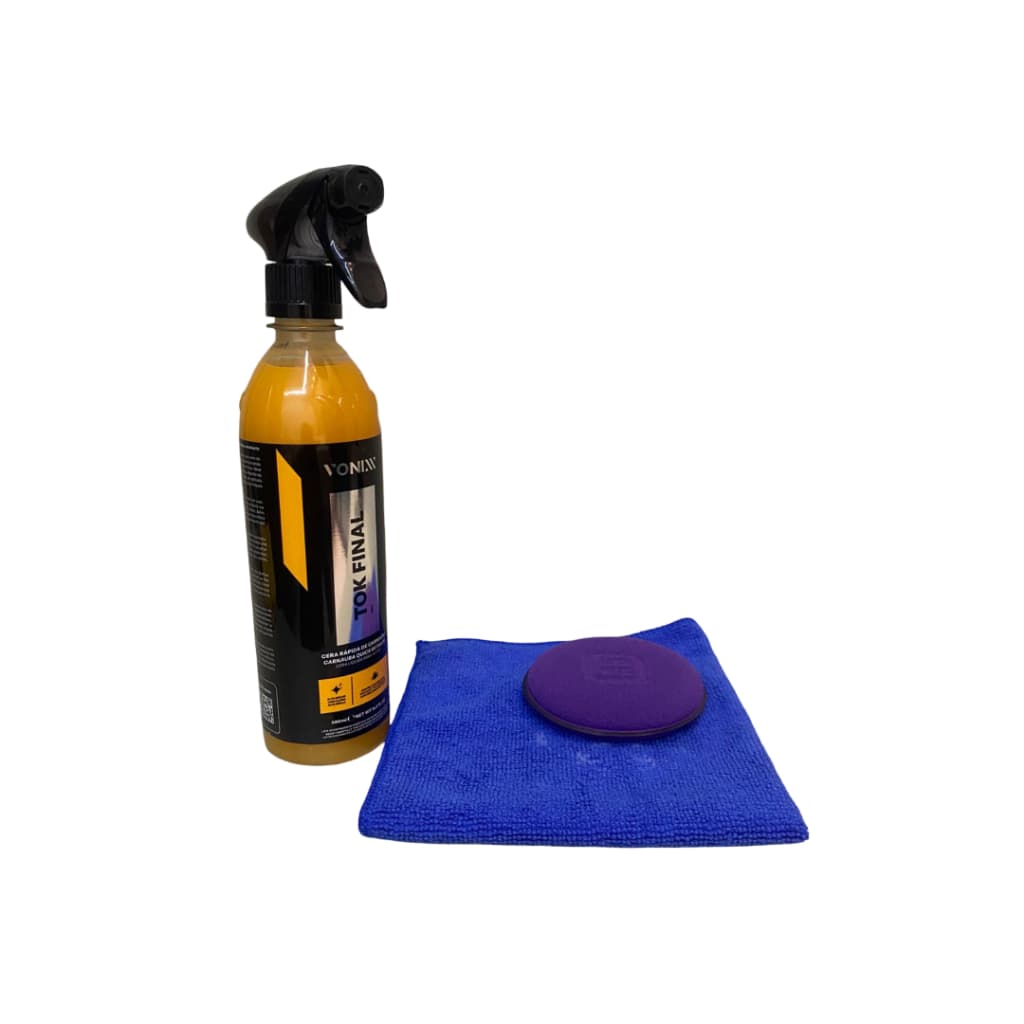 Cera Tok Final Vonixx 500ml Carnaúba com Aplicador e Flanela