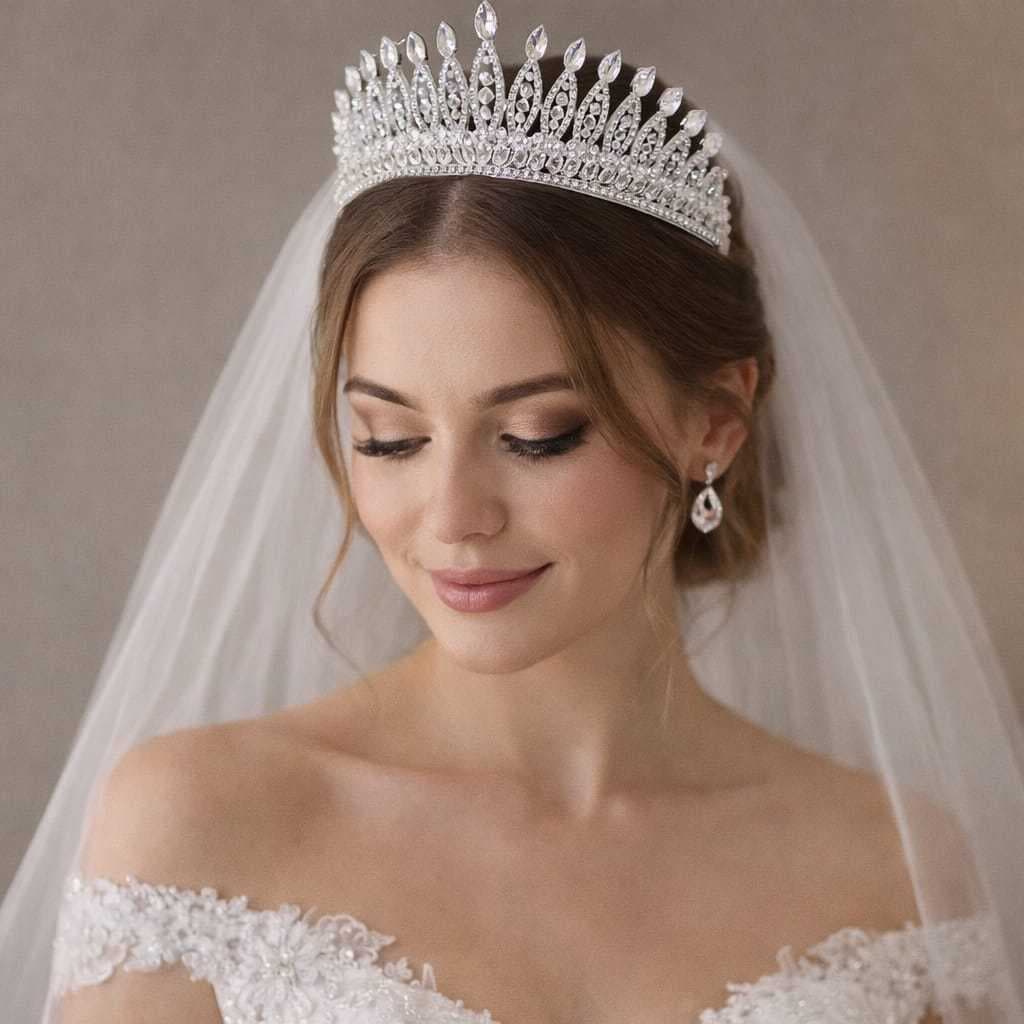 Coroa Tiara Para Noivas Debutantes Casamento Linda Alta