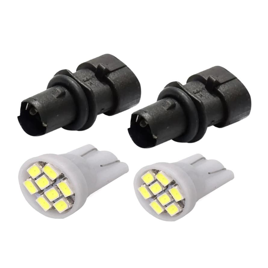 Soquete Lanterna Pingo T10 Farolete Corsa Celta Prisma gol g4 + Pingo Led t10 12v