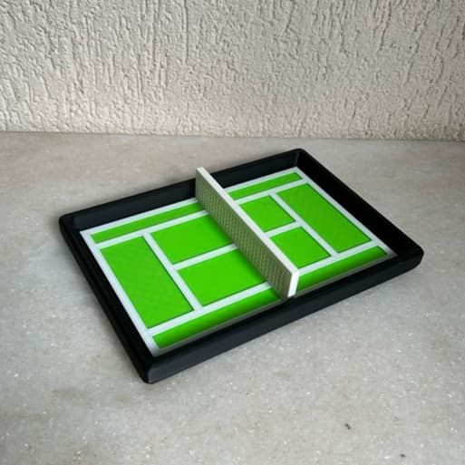 Bandeja Quadra de Tênis Decoração Porta Chaves Treco